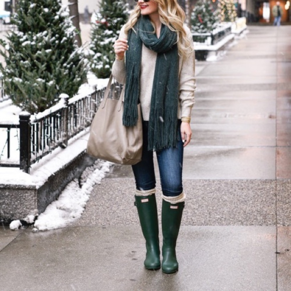 Hunter Original Tall Rain Boots in Hunter Green